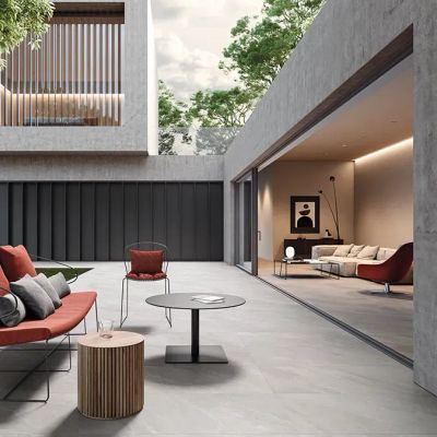 UBIK IVORY - Indoor/outdoor porcelain stoneware flooring with stone effect _ CERAMICHE KEOPE