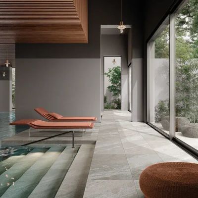 LIMES PORFIDO COLD - Indoor/outdoor porcelain stoneware flooring with stone effect _ CERAMICHE KEOPE