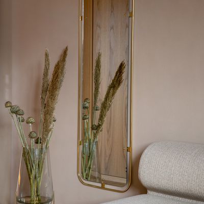 Nimbus Mirror Rectangular, Brass