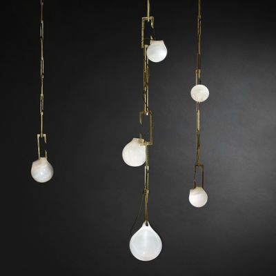 NEPENTHES TENDRIL Pendant | Brass & Handblown Glass Lighting