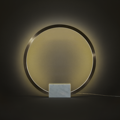 PORTAL Table Lamp | Brass & Stone Table Lamp