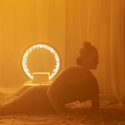 PROMETHEUS IV Table Light | Quartz Crystal & Brass Lighting