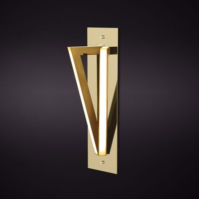 PYTHAGORAS Wall Light | Geometric Brass Lighting