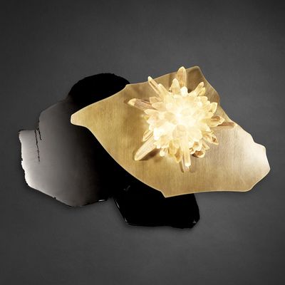 SUGAR BOMB MONO Wall Light | Brass & Quartz Crystal Lighting