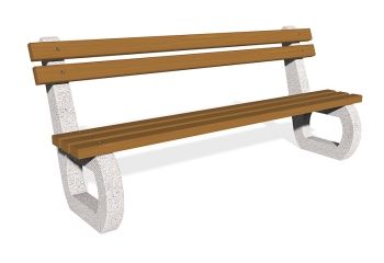 Bench | Concrete bench - Model 142 | Encho Enchev-ETE | Street bench | Park and garden bench | Outdoor furniture