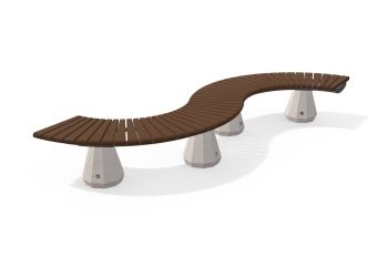 Bench | Concrete bench - Model 156 | Encho Enchev-ETE | Street bench | Park and garden bench | Outdoor furniture