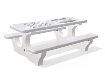 Play table | Picnic play table - Model 117 | Concrete tables for playing chess, checkers, backgammon or ludo | Encho Enchev-ETE | Tables for park and garden