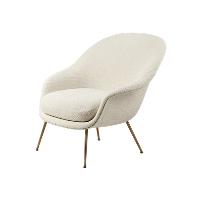 GUBI Bat Lounge Chair, Fully Upholstered