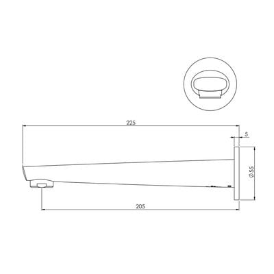 151-7620_Arlo_Wall_Bath_Outlet_200mm_Line_Drawing.jpg