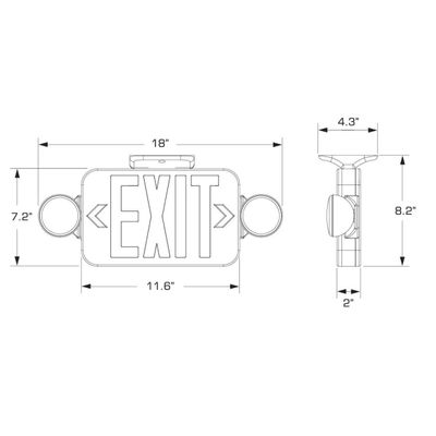 LED Combination Exit/Emergency Light - Image 3