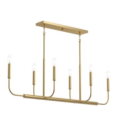 Reines Six-Light Linear Chandelier - Image 3