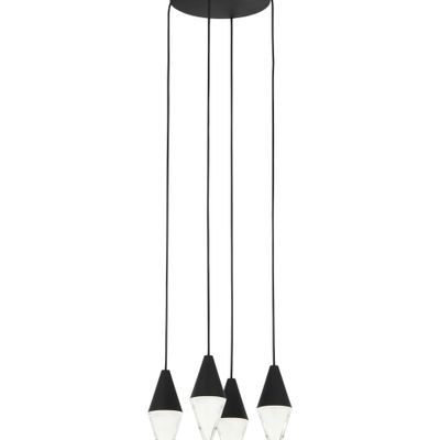 Turret 4 Light Chandelier Details