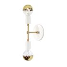 White with Brass