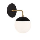 Matte Black with Brass