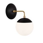 Matte Black with Brass