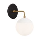White with Brass