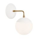 White with Brass