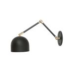 Matte Black with Brass Accents