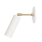 White with Brass