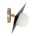 Matte Black with Brass