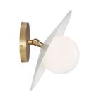 White with Brass