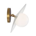 White with Heirloom Brass