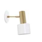 White with Brass