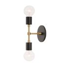 Matte Black with Brass