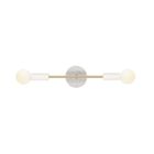 White with Brass