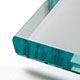 reversed bevelled extra clear (glass)