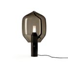 T1 Marquina black marble grey blown glass