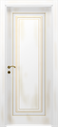 White lacquered gold antiqued