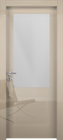 Glossy dove grey lacquered