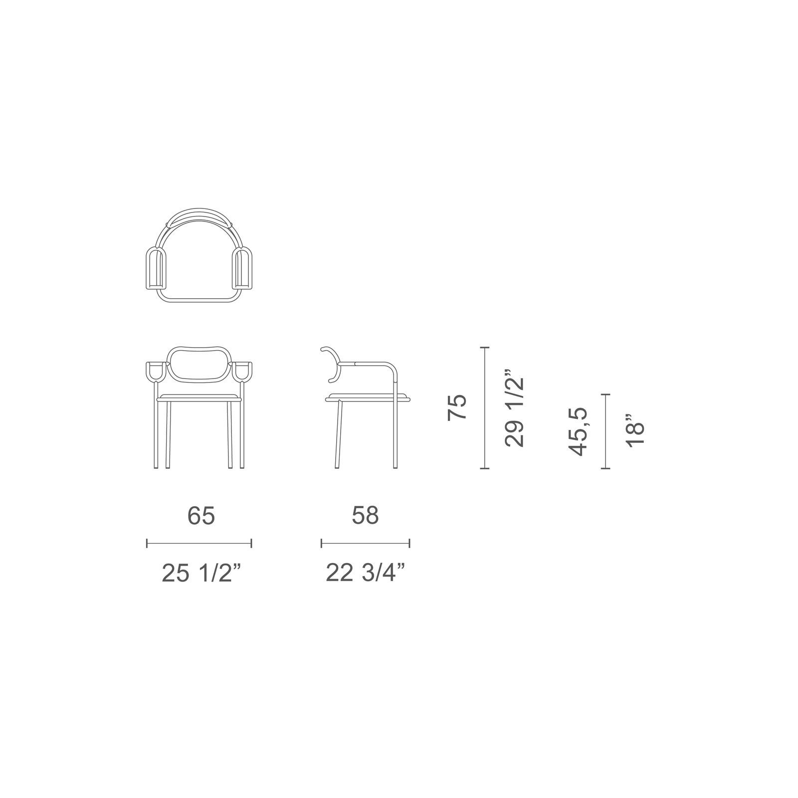 01 Chair dimensions