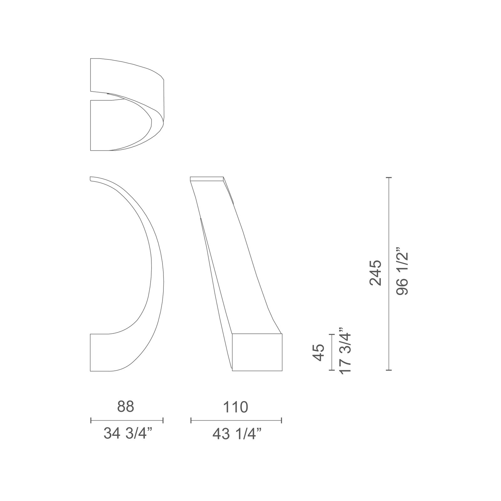 And dimensions