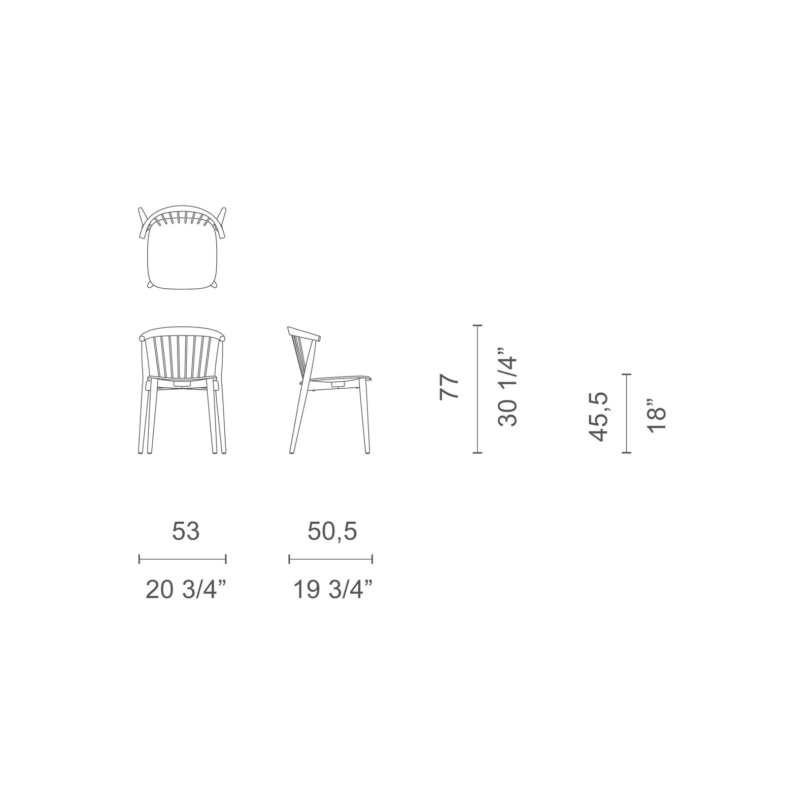 Newood Chair dimensions