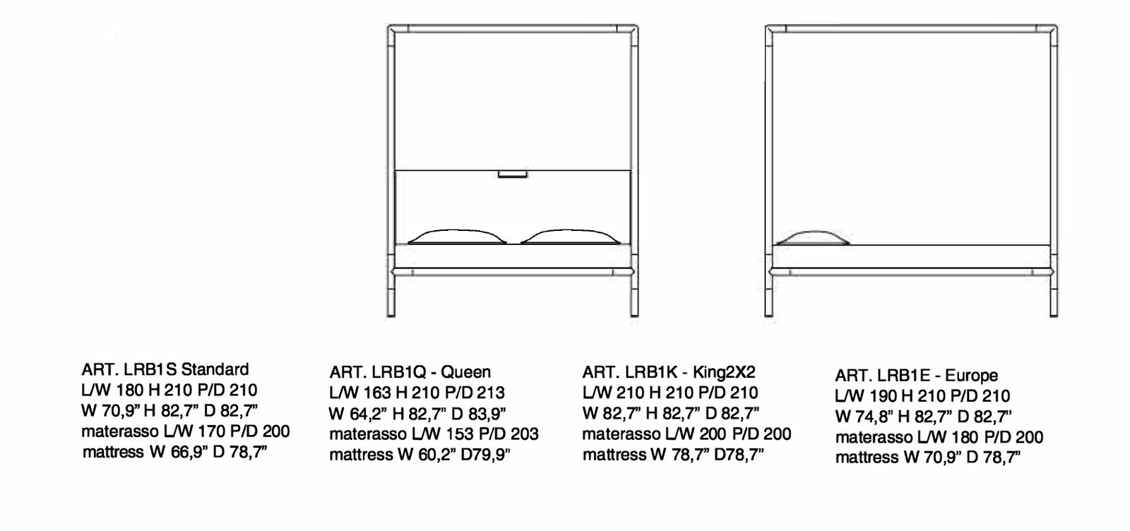 Arboré dimensions