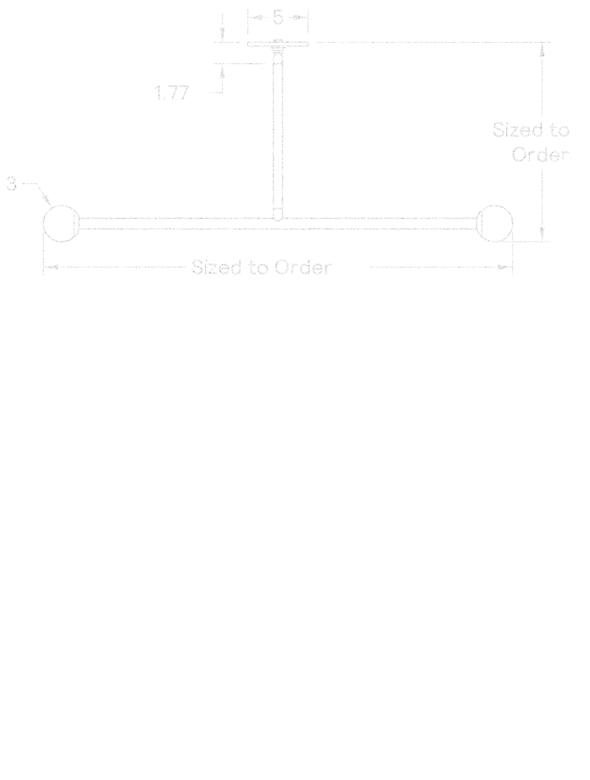 Brass T2 dimensions