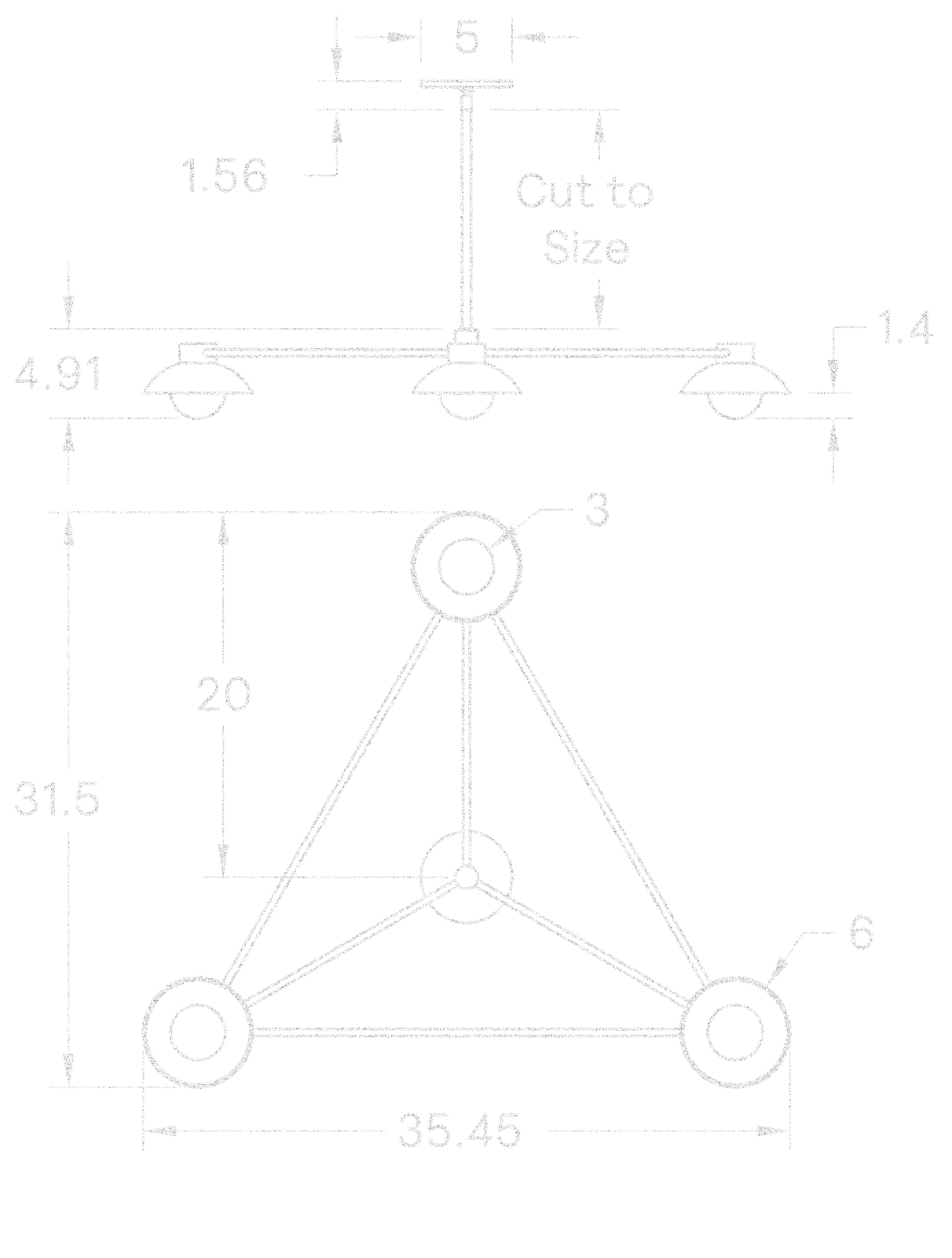 Grand Archipelago 3 Pendant dimensions