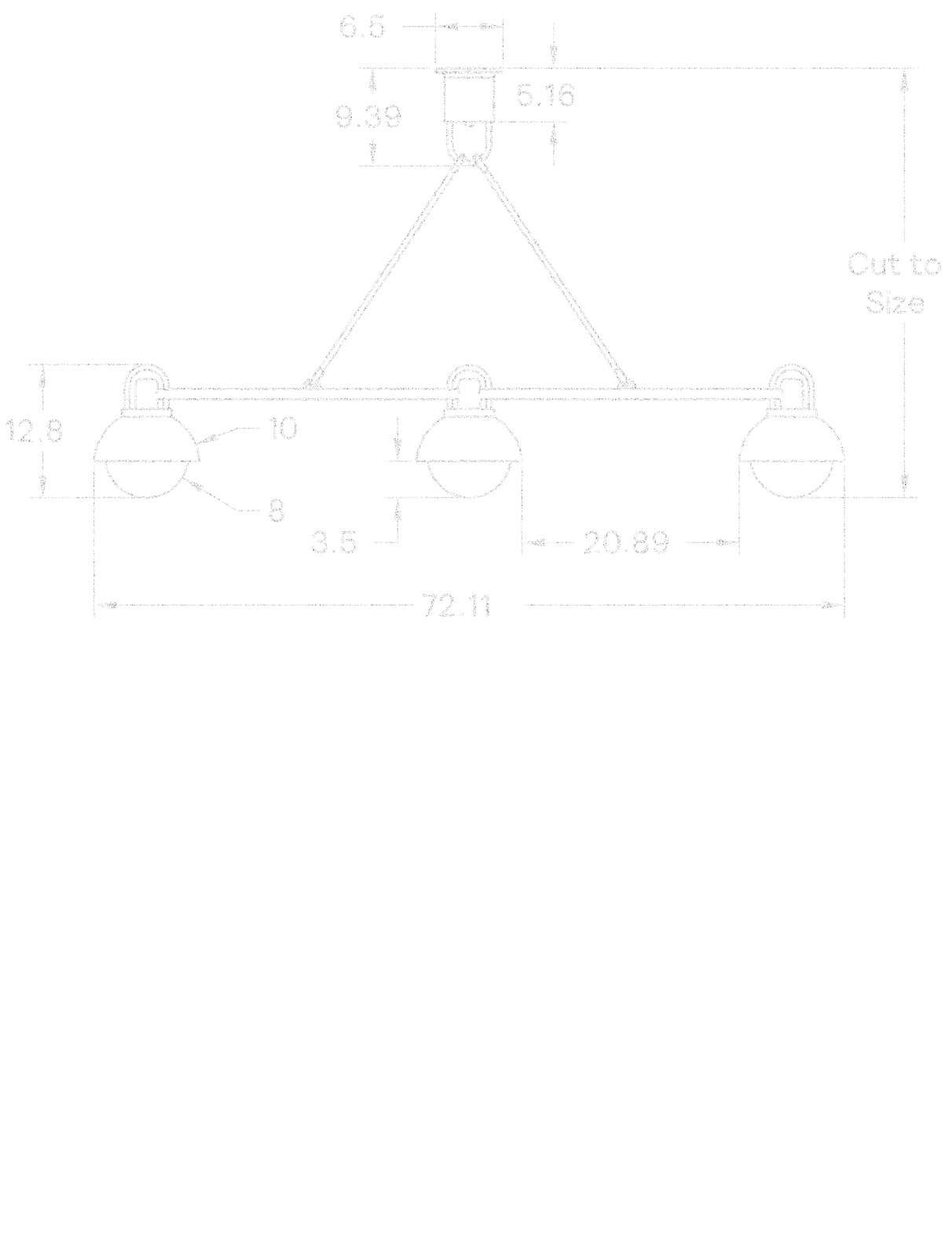 3 Arc Island dimensions
