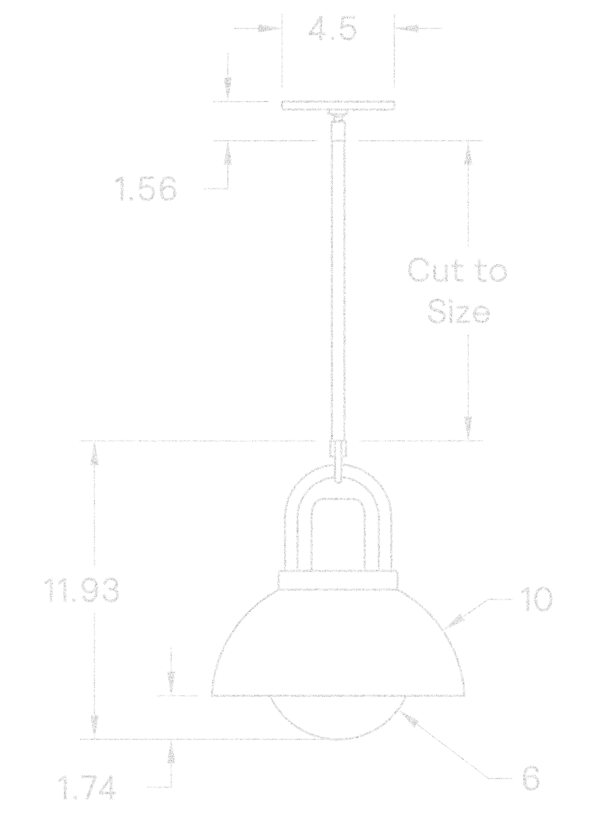 Arc 10" dimensions