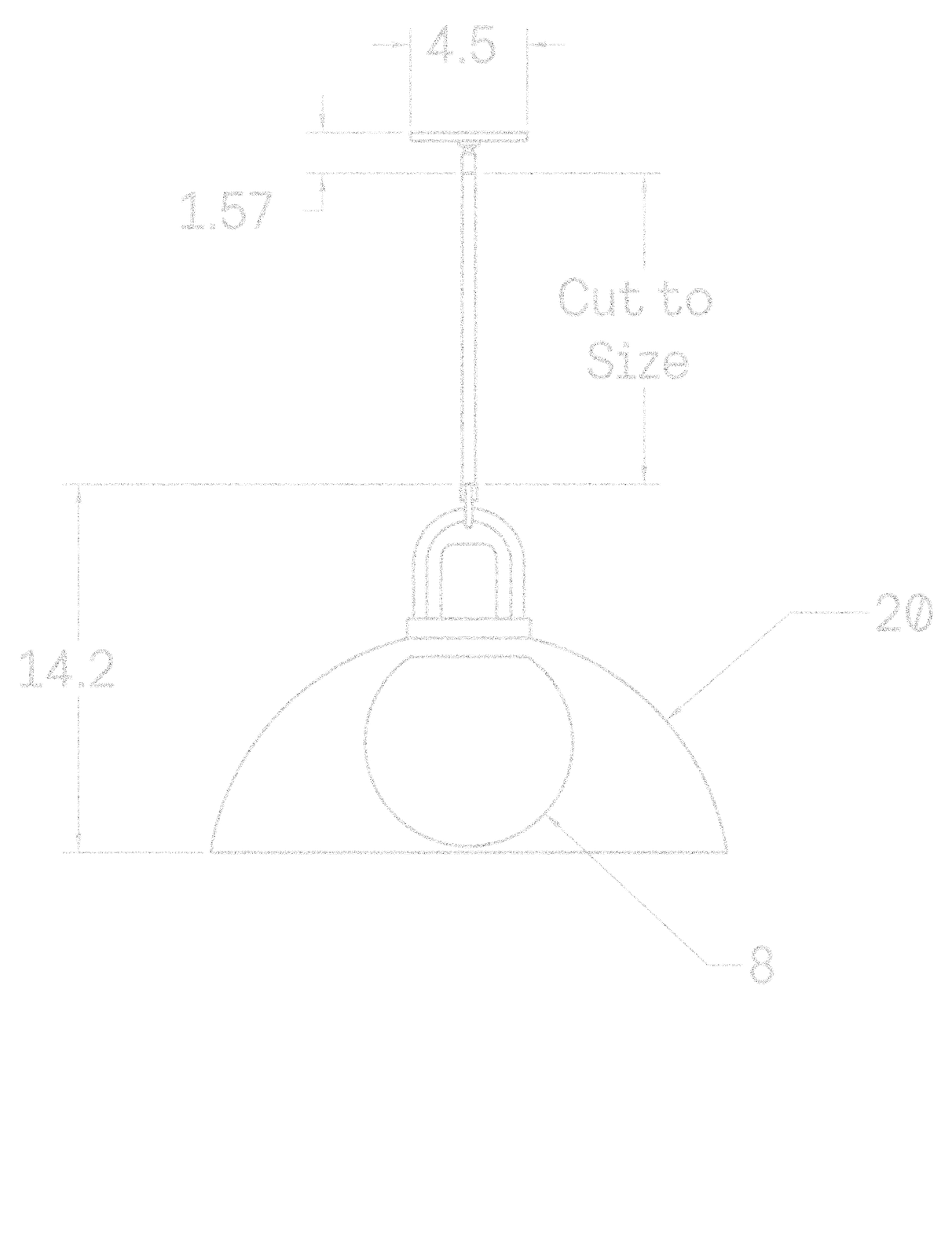 Arc 20" dimensions
