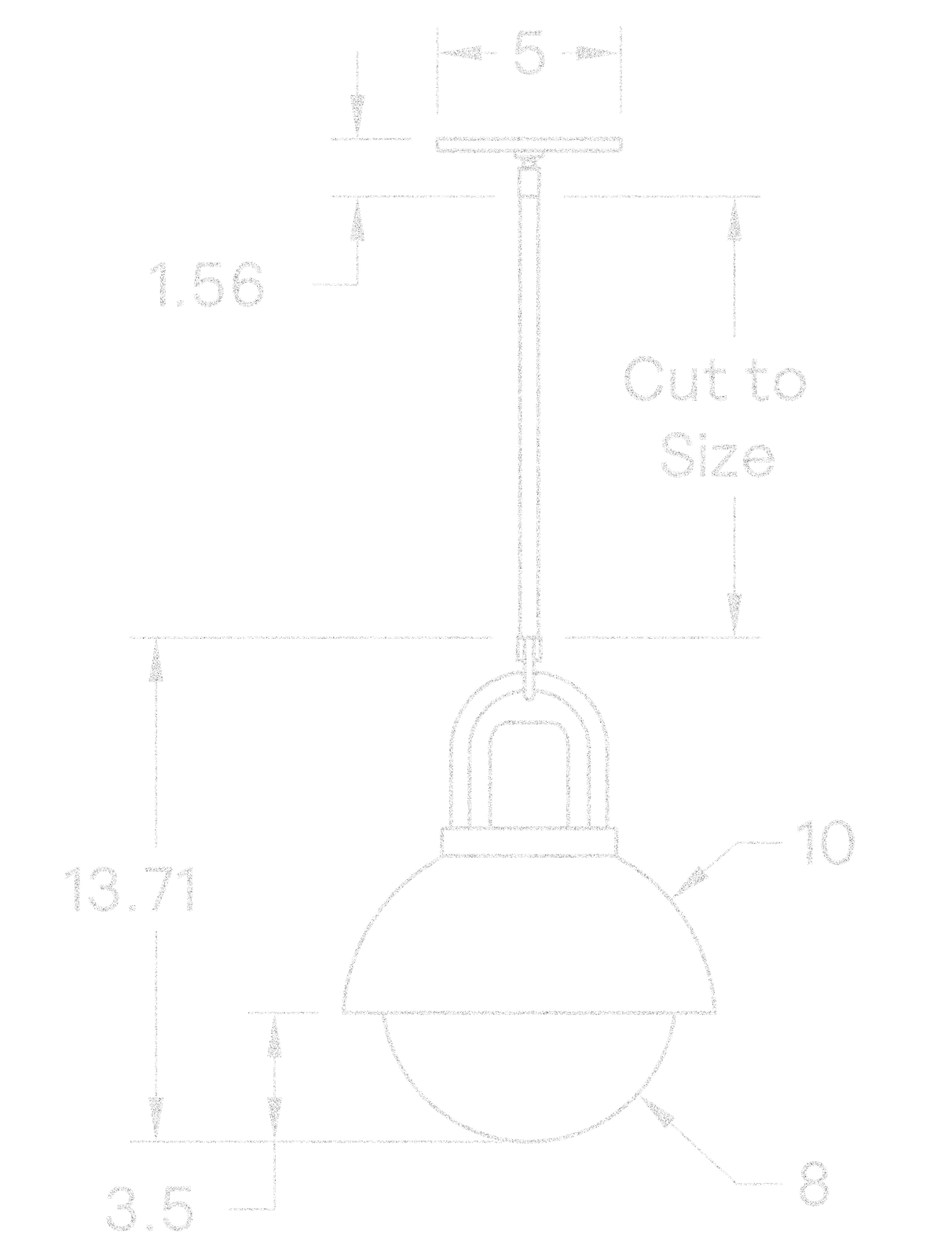 Arc Dome 10" dimensions