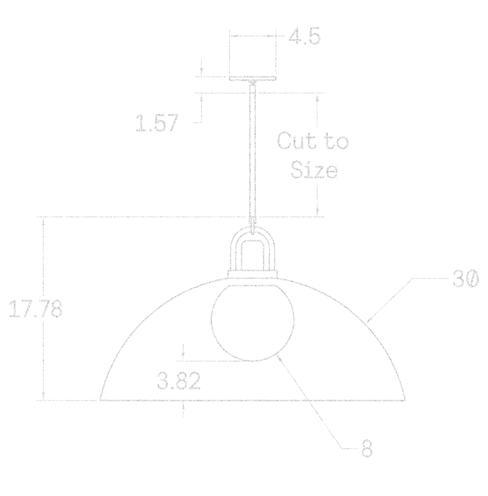 Arc 30" dimensions