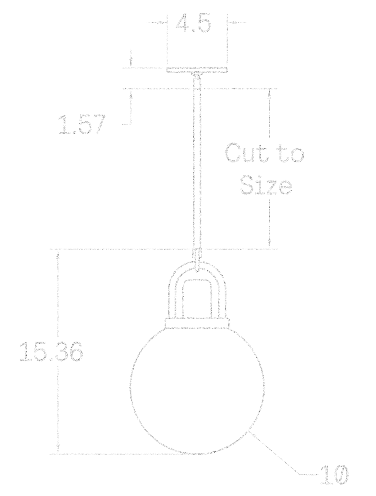 Arc Globe 10" dimensions