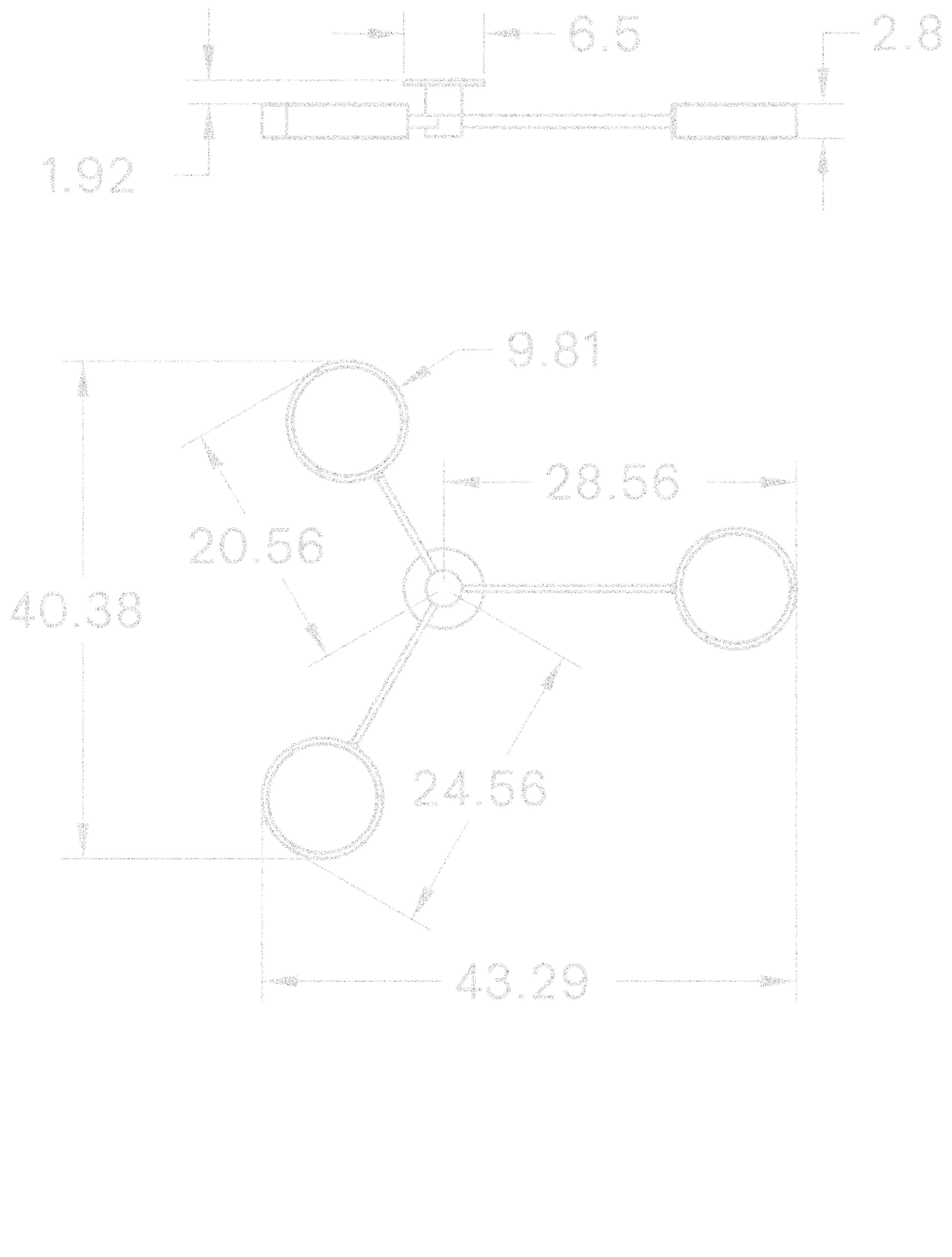 Monoscope 3 Flush Mount dimensions