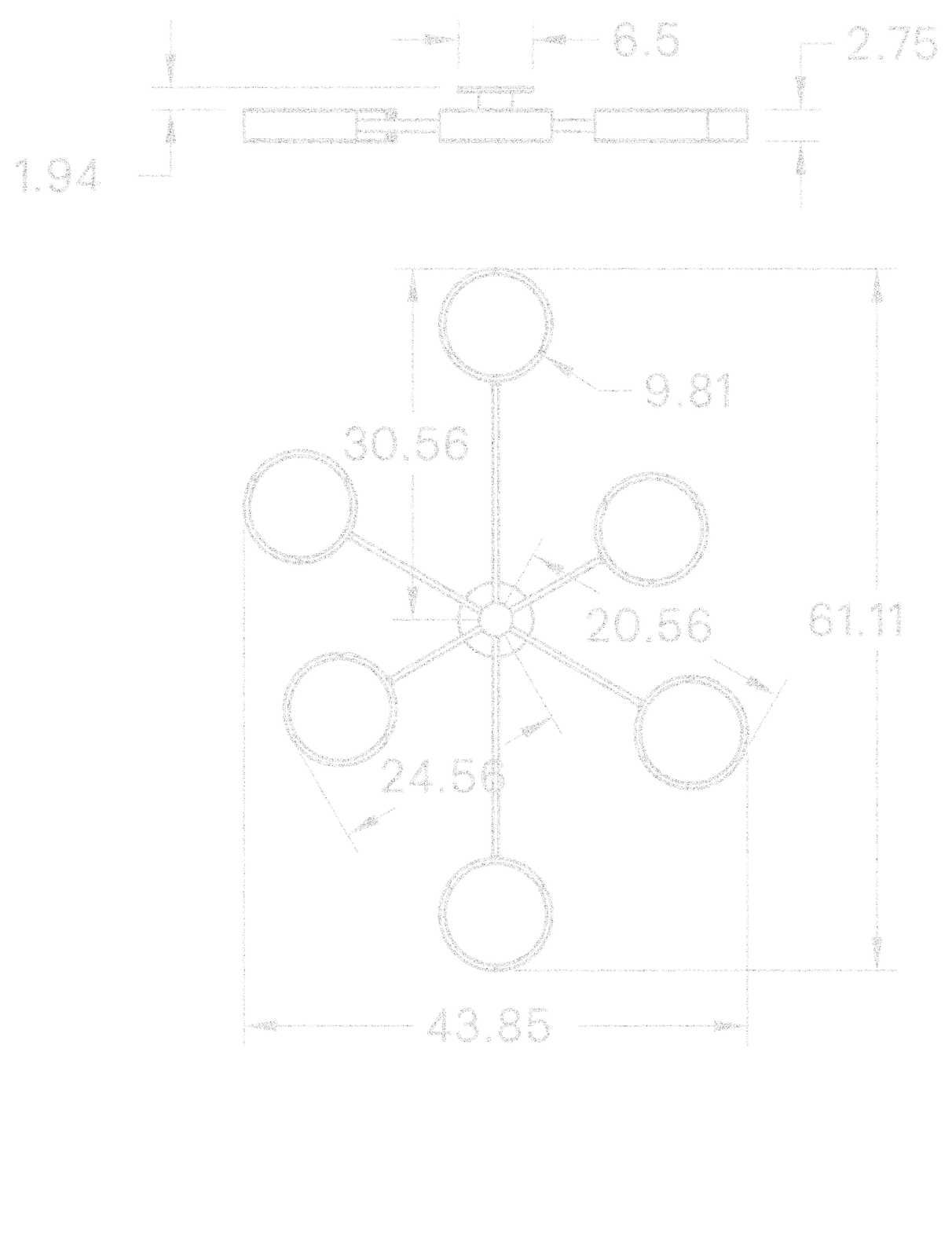 Monoscope 6 Flush Mount dimensions