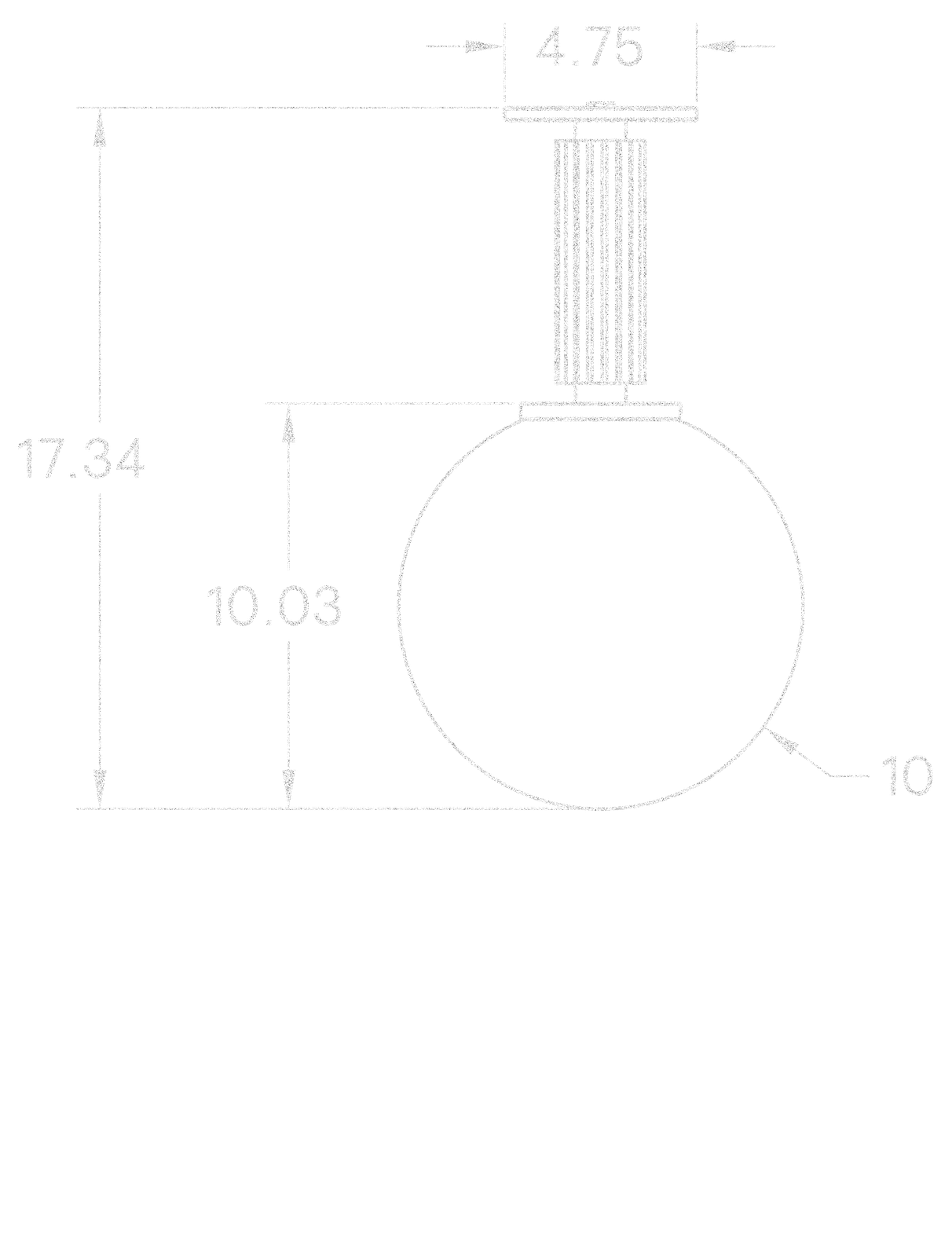 Meridian Flush Globe dimensions