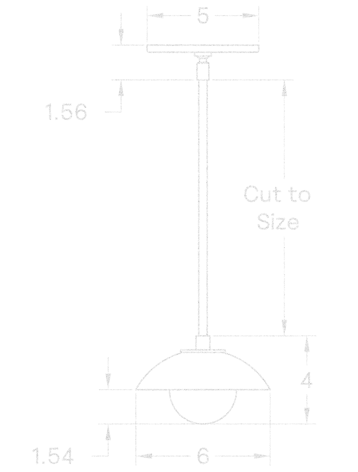 Mini Dome Pendant dimensions