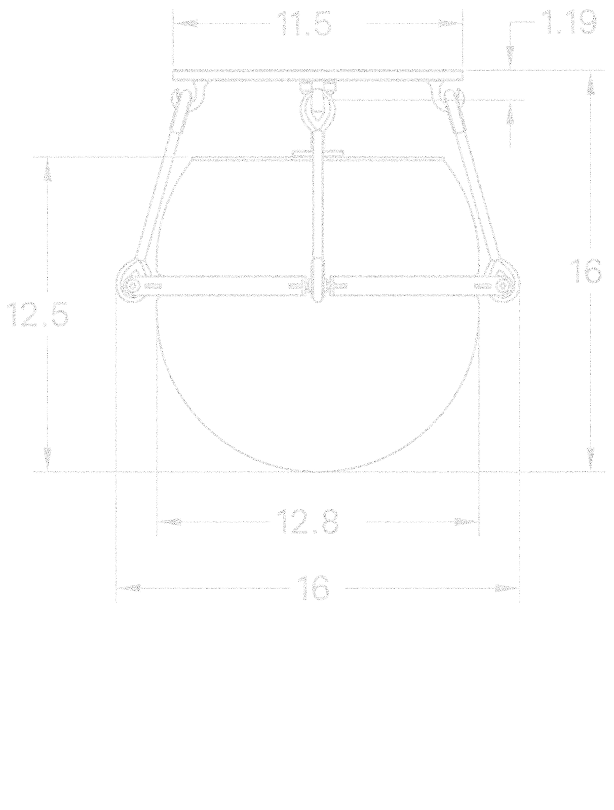 Buoy Flush Mount dimensions